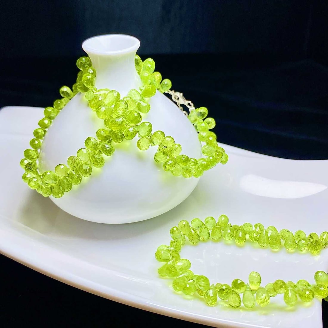 Natural Peridot Bracelet - 4