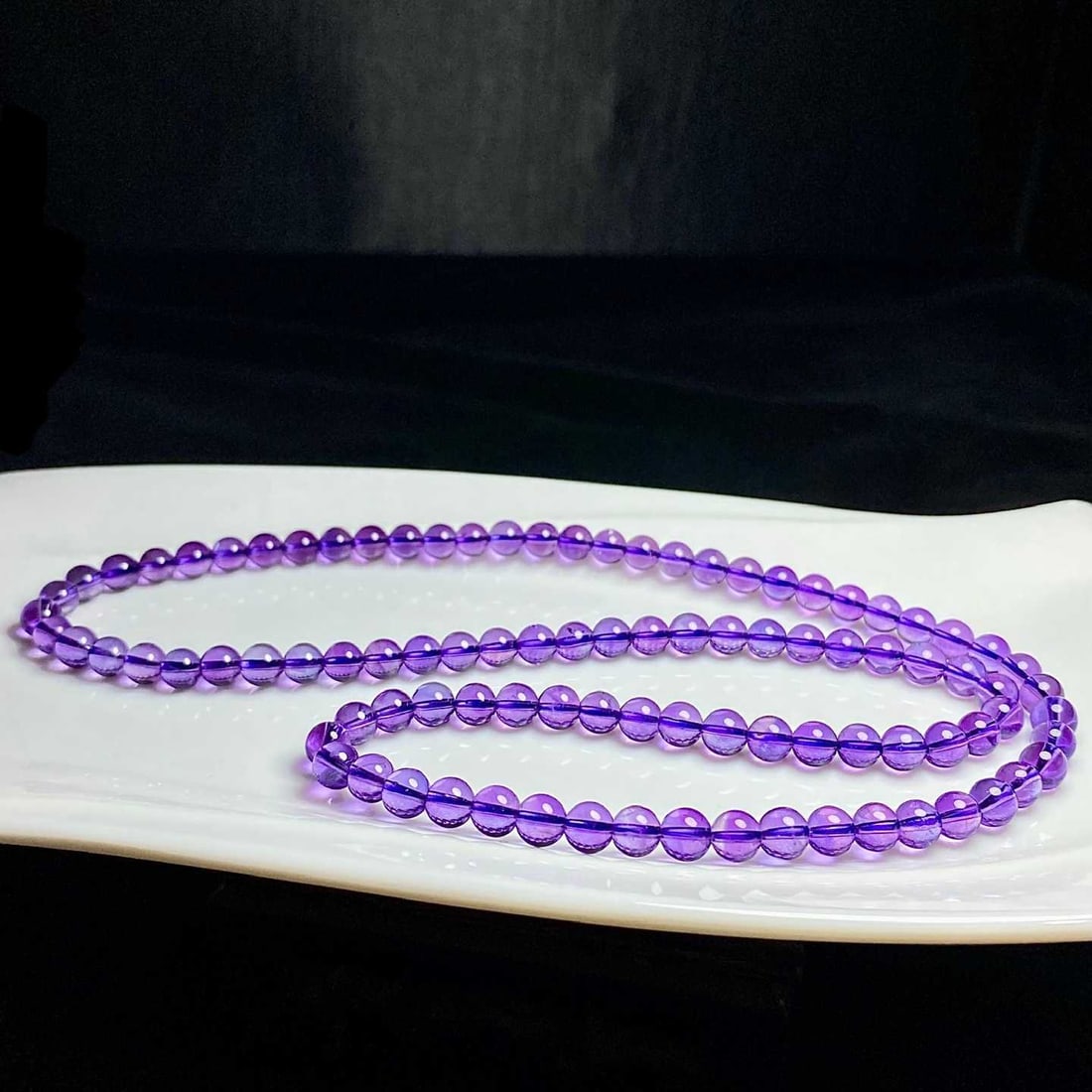 Natural Amethyst Multi-loop Bracelet - 3