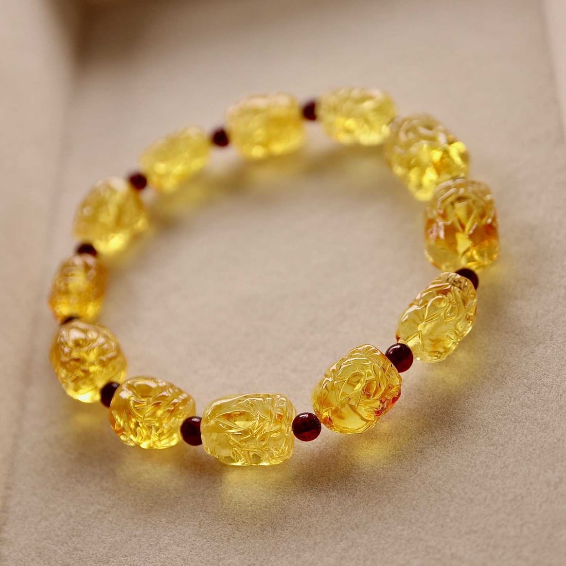 Natural Amber Bracelet - 5
