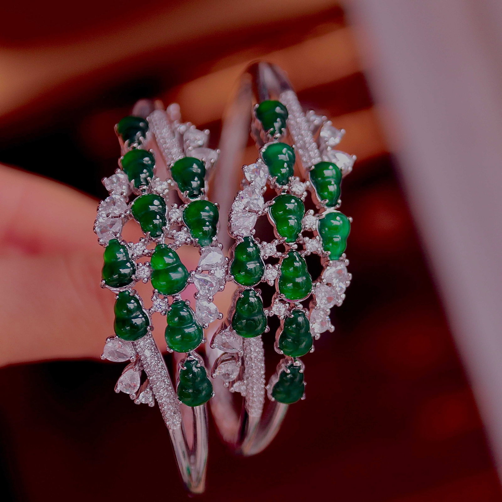 Natural Jadeite Bracelet - 6