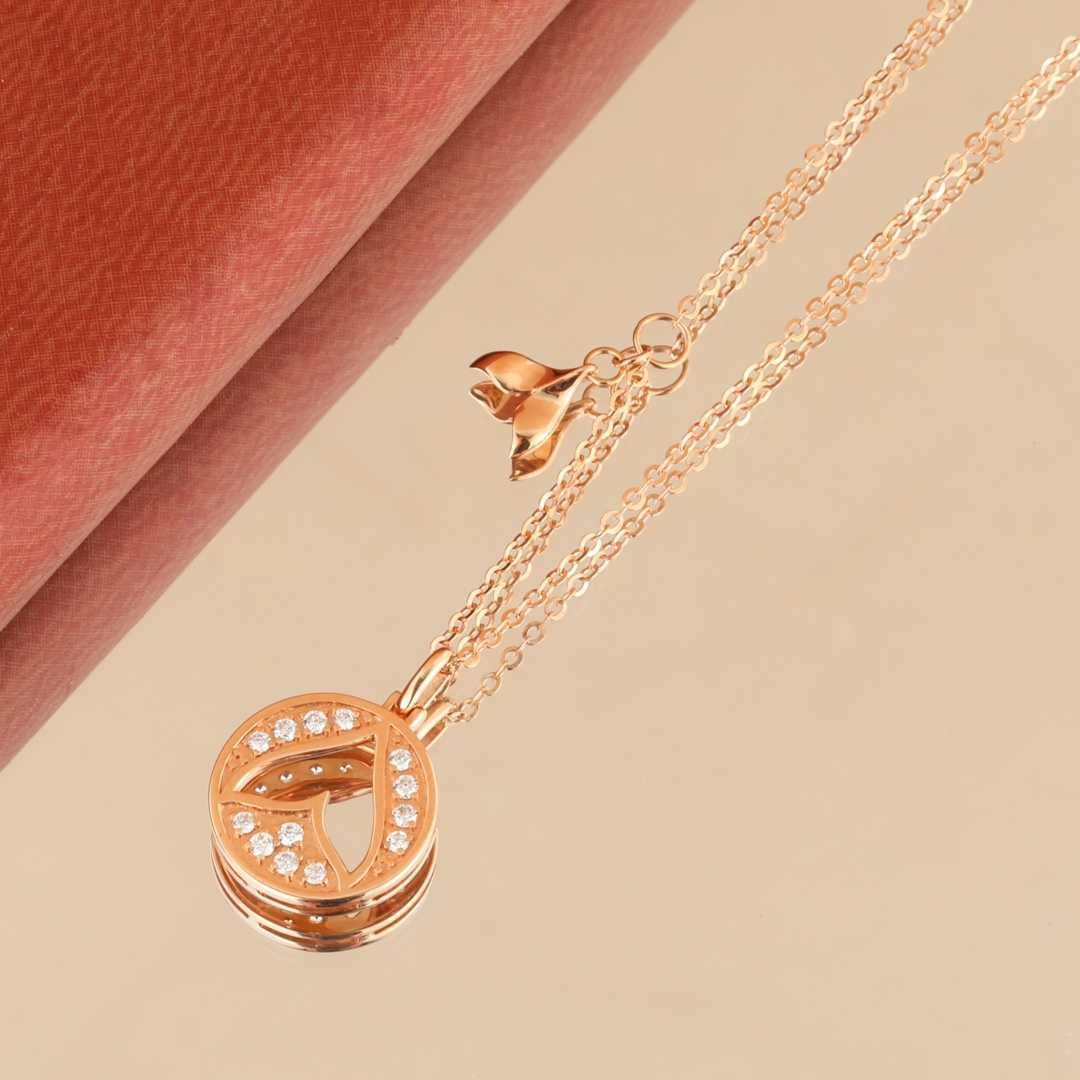 18K Gold Diamond Necklace - 4