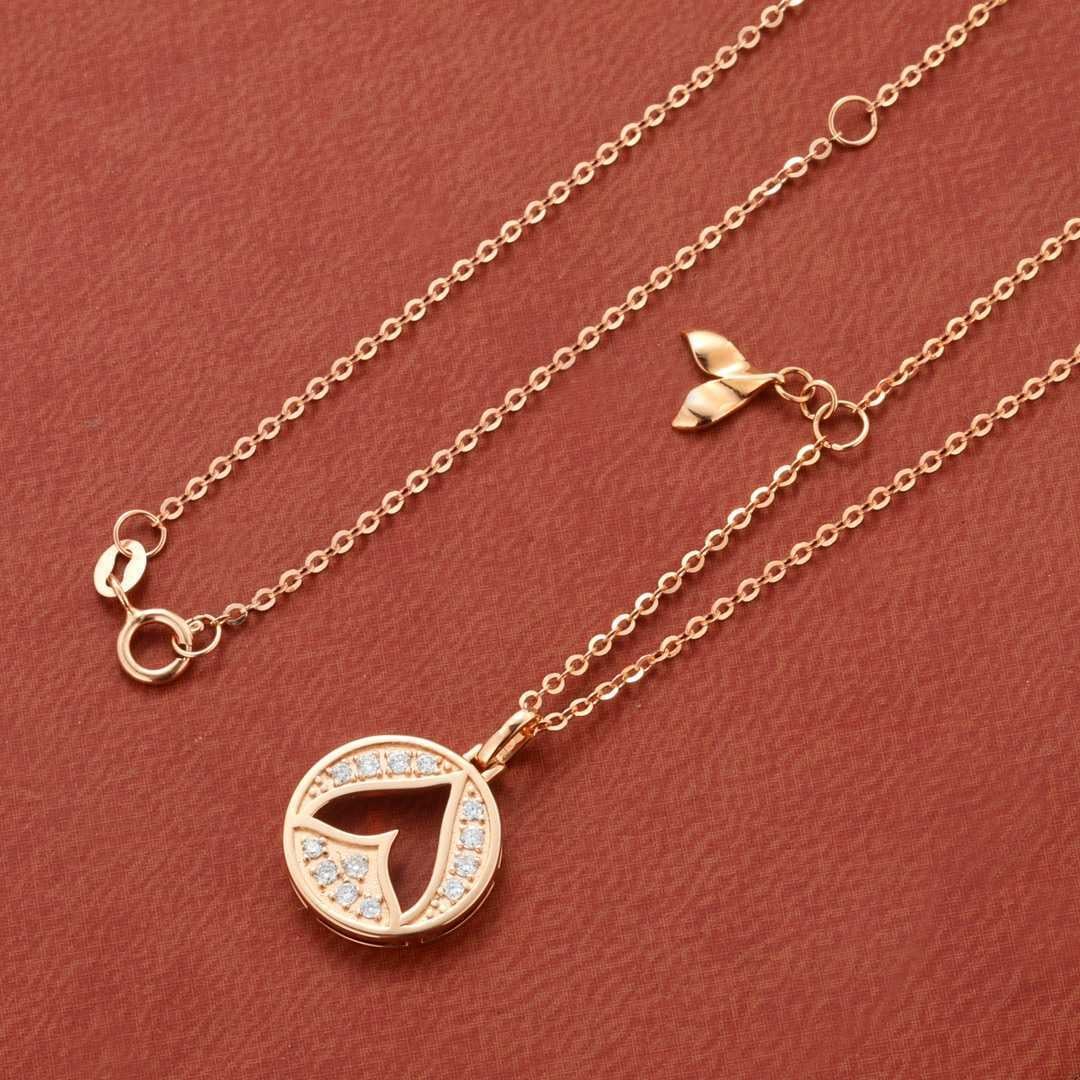 18K Gold Diamond Necklace - 6