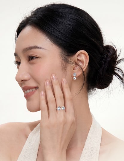 18K Gold Akoya Pearl Ring - 3
