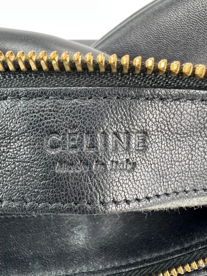 Celine Smooth Lambskin Small Trio Crossbody Black Bag - 8