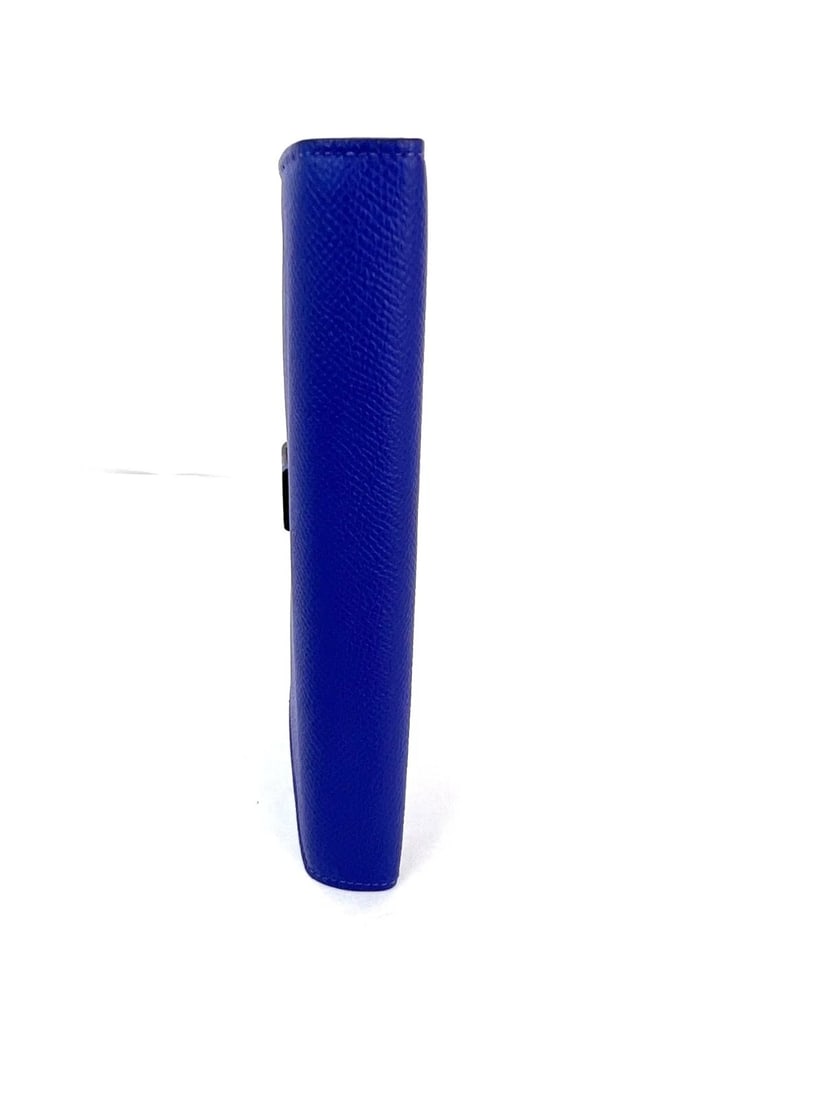 Hermes Long Epson Bearn Gusset Electrique Bleu Wallet - 6