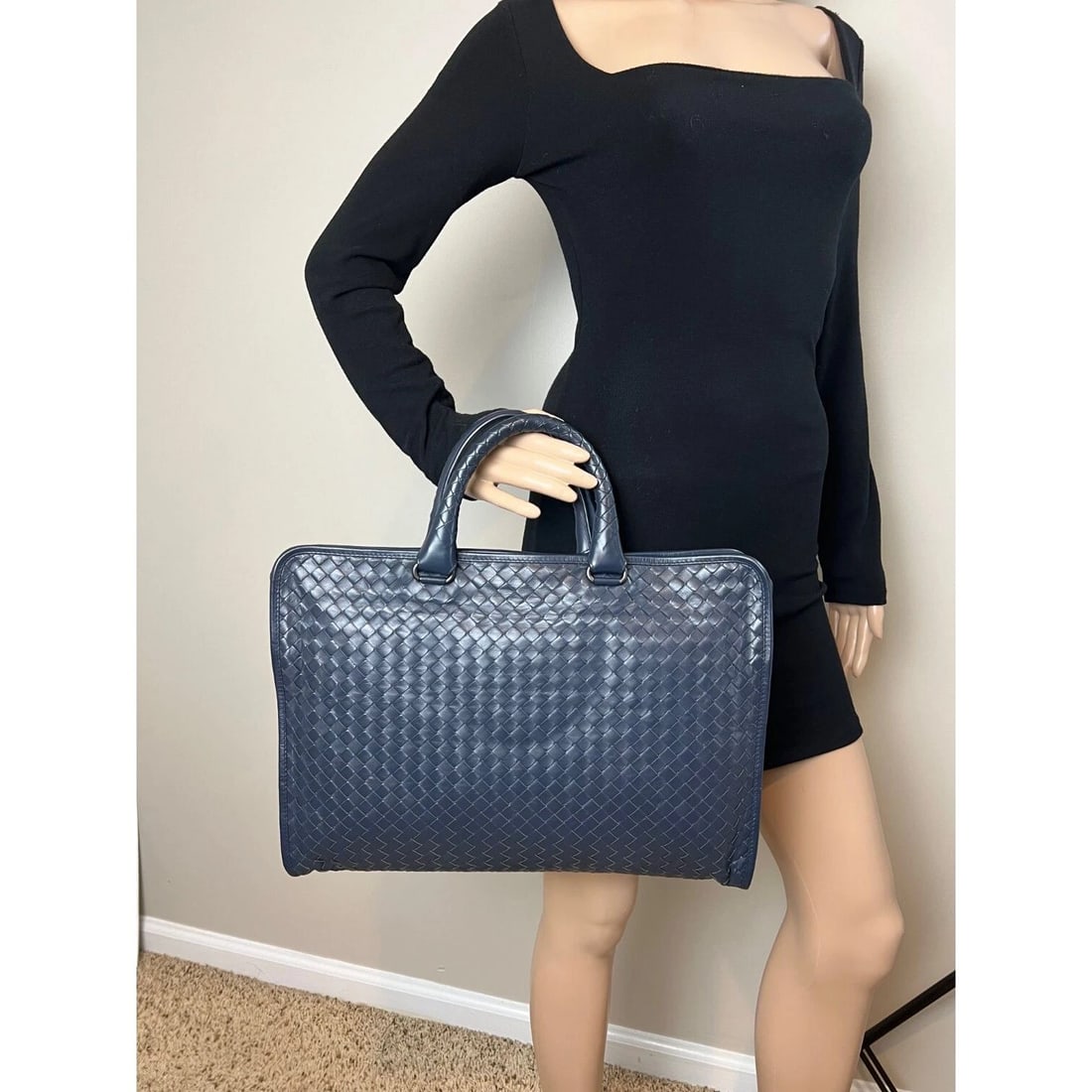 Bottega Veneta Intrecciato Top Zip Briefcase Attache Bag - 7