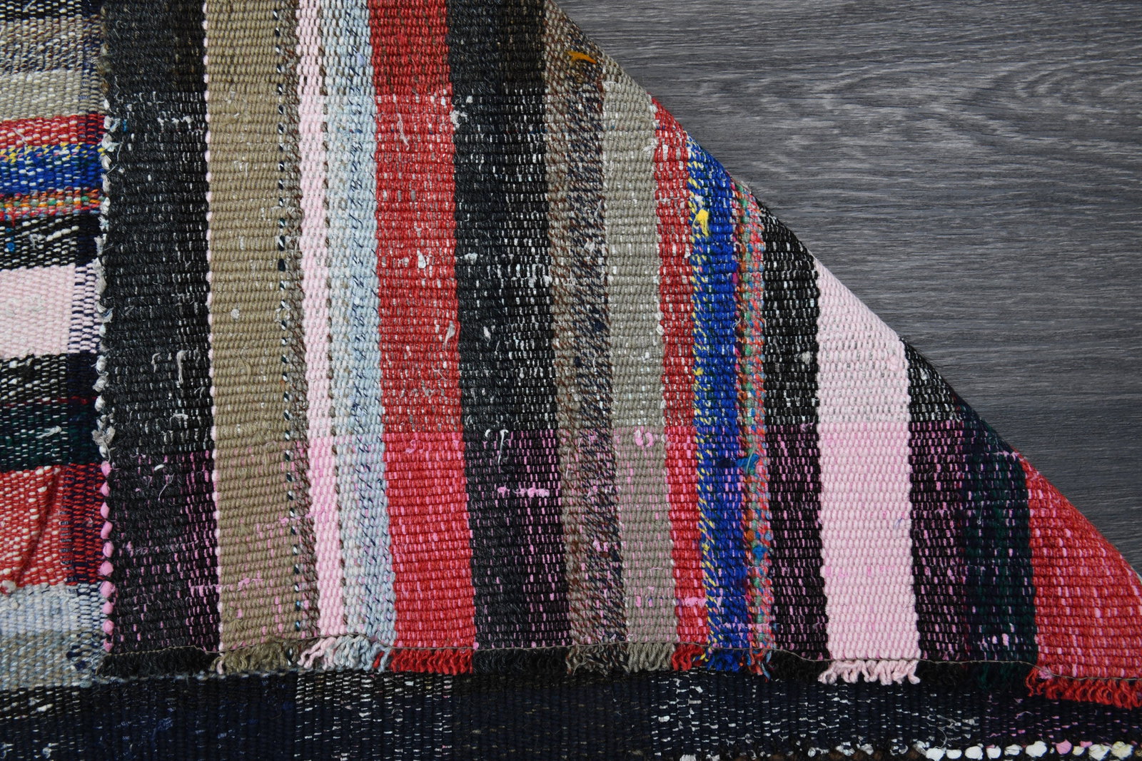 3.8x10.7 ft, TURKISH KILIM Runner - 8