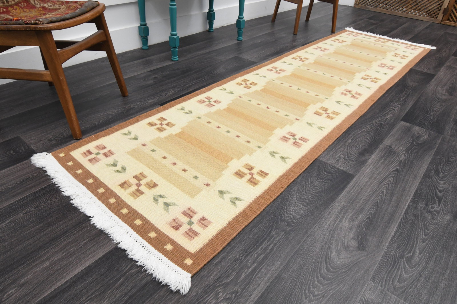 2.6x9.4 ft, TURKISH KILIM Runner - 3