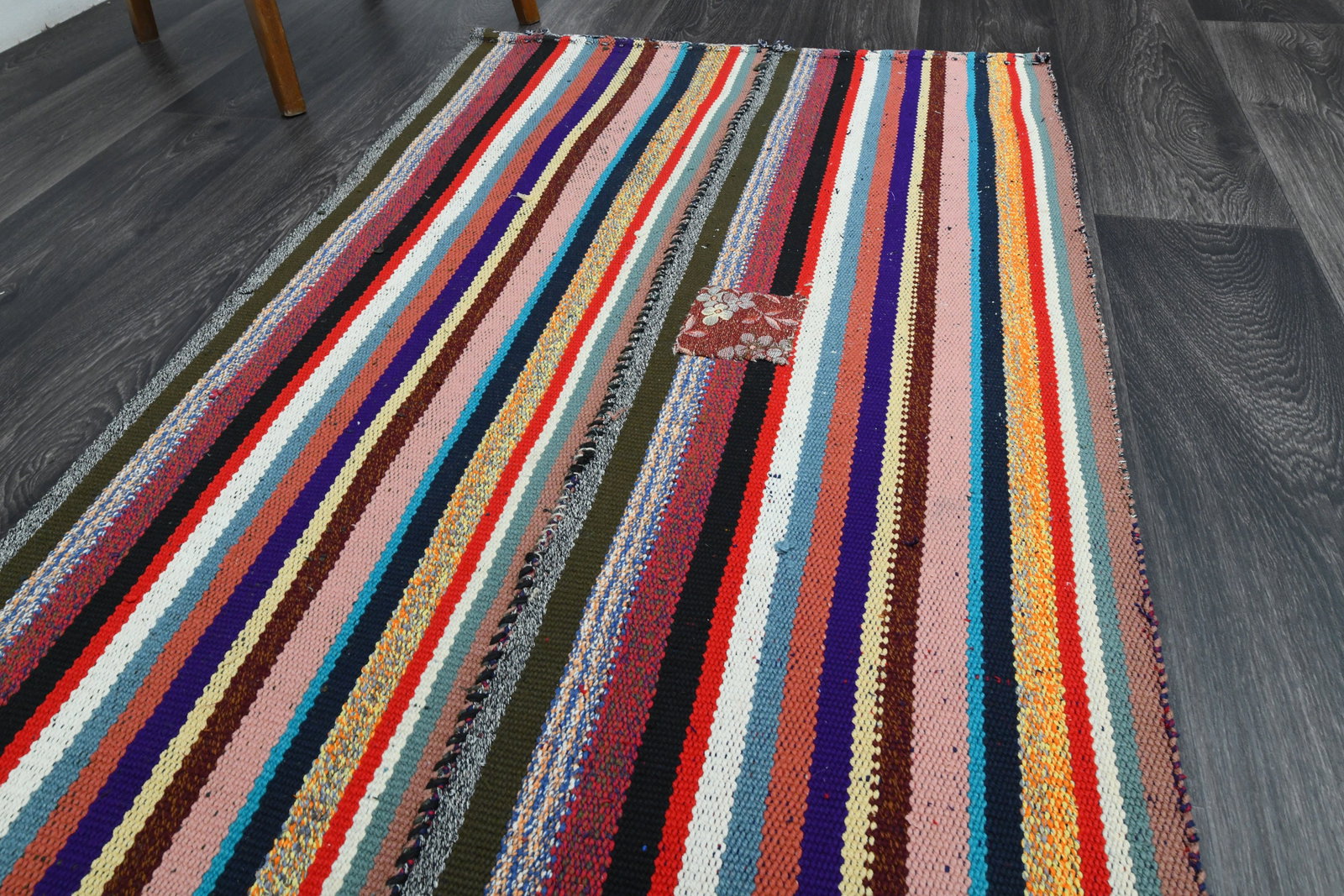 2.7x7.7 ft, TURKISH KILIM Runner - 5