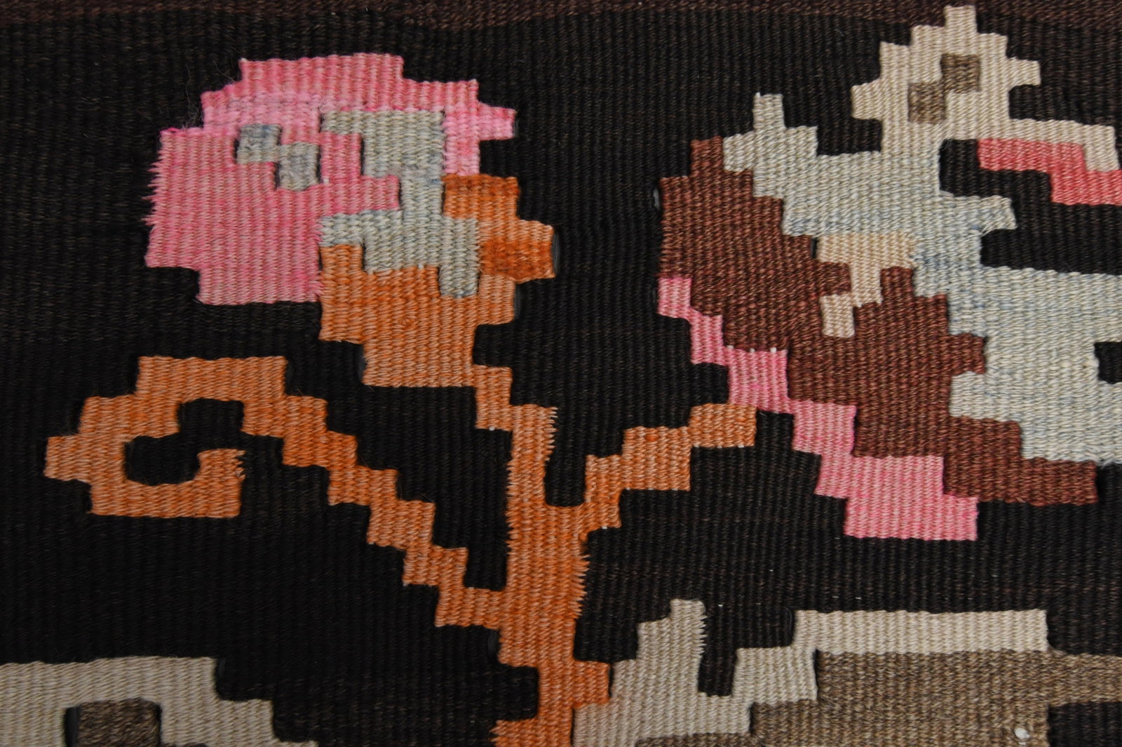 4.4x11.6 ft, TURKISH KILIM Runner - 7