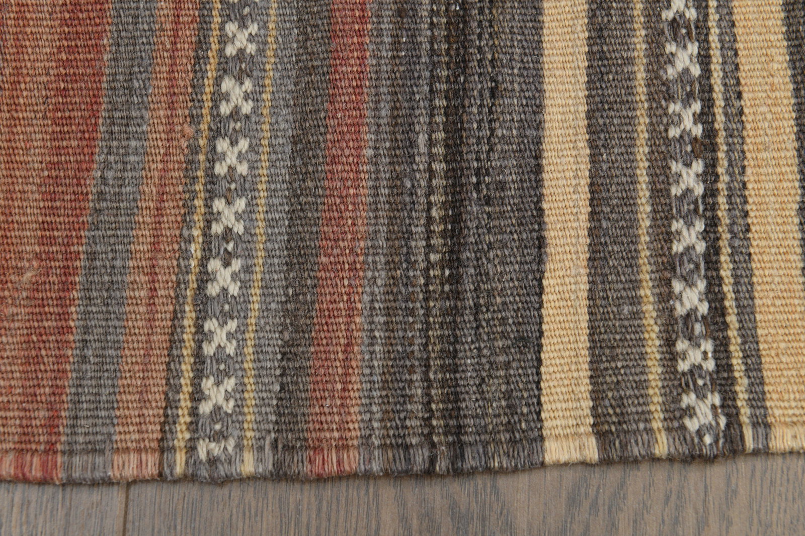 4'8x5'2 ft, COLORFUL KILIM RUG - 5