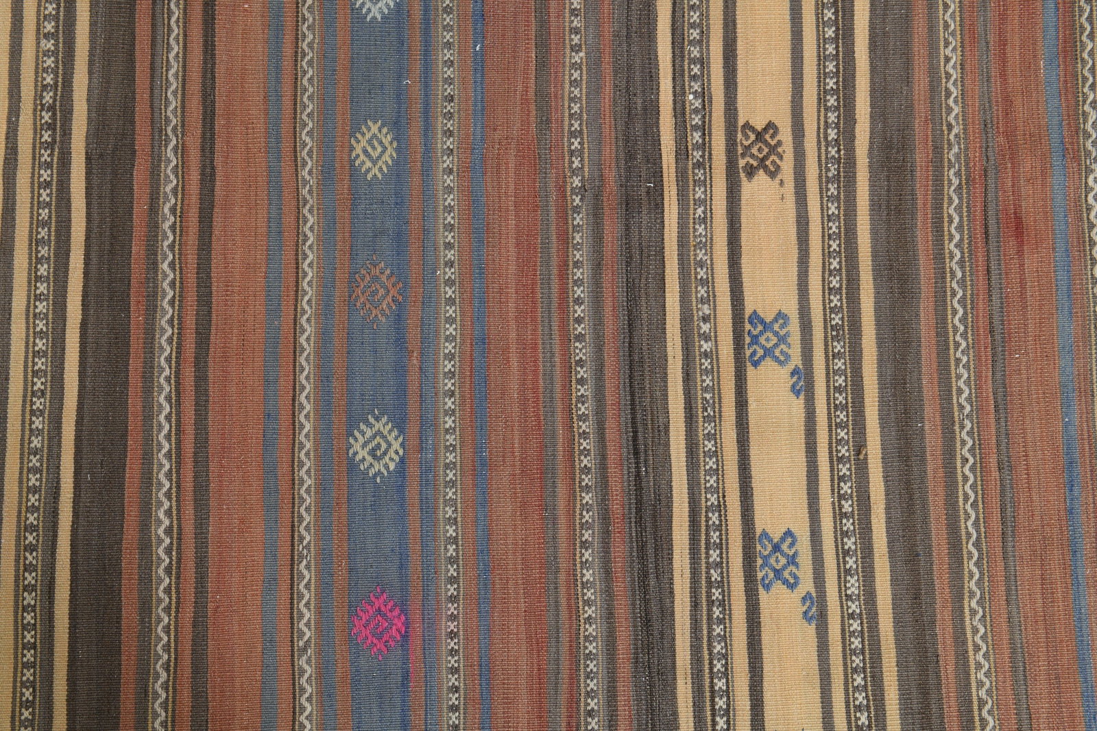 4'8x5'2 ft, COLORFUL KILIM RUG - 7
