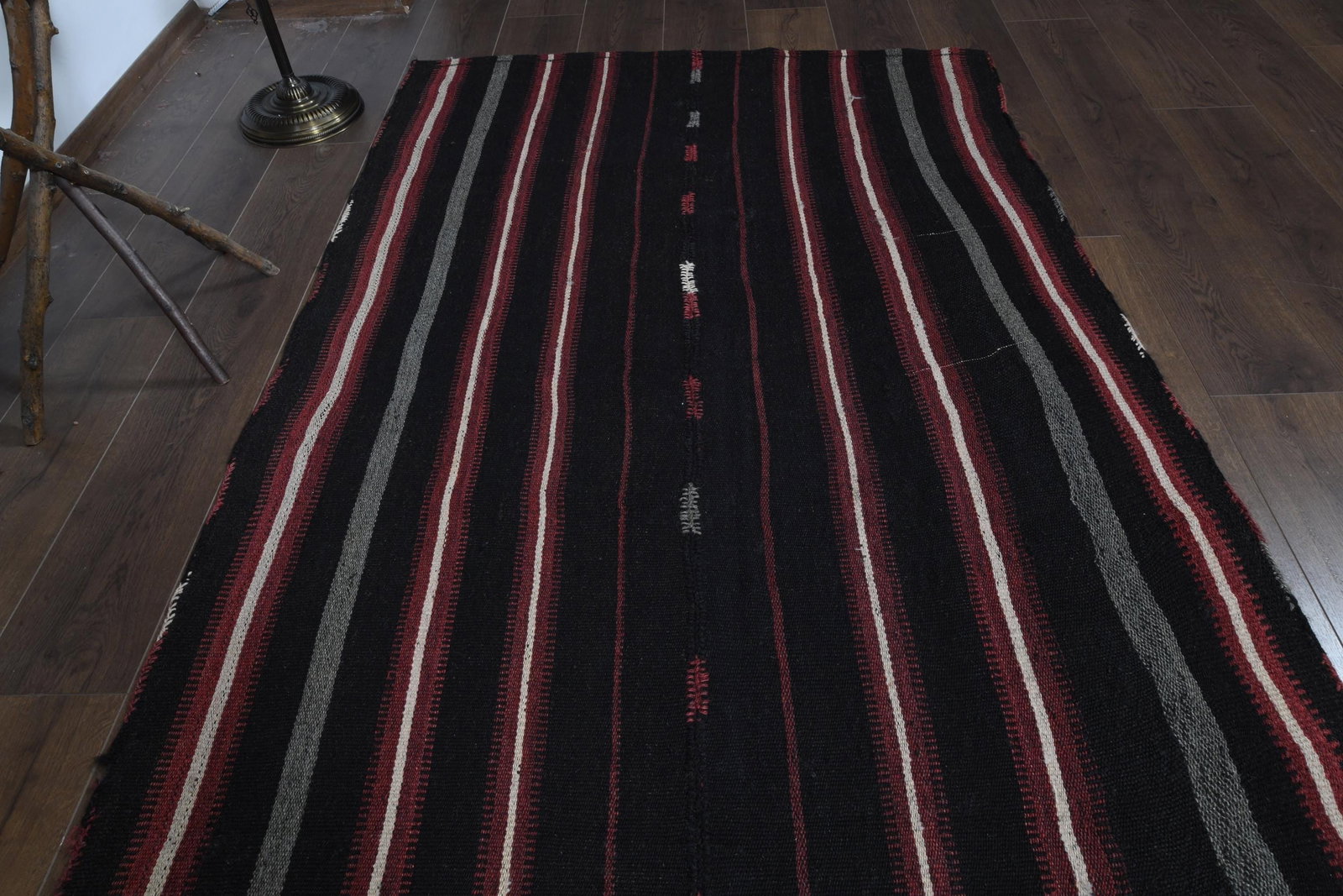 4'3x11 ft, KILIM STRIPED RUNNER - 8