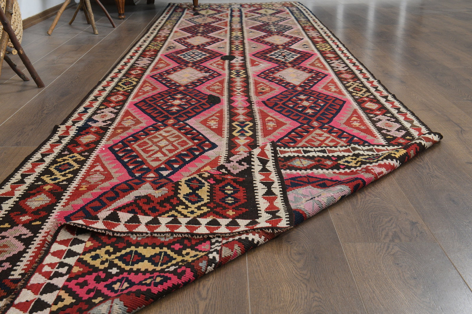 3'8x14'8 ft, TURKISH VINTAGE RUNNER - 4