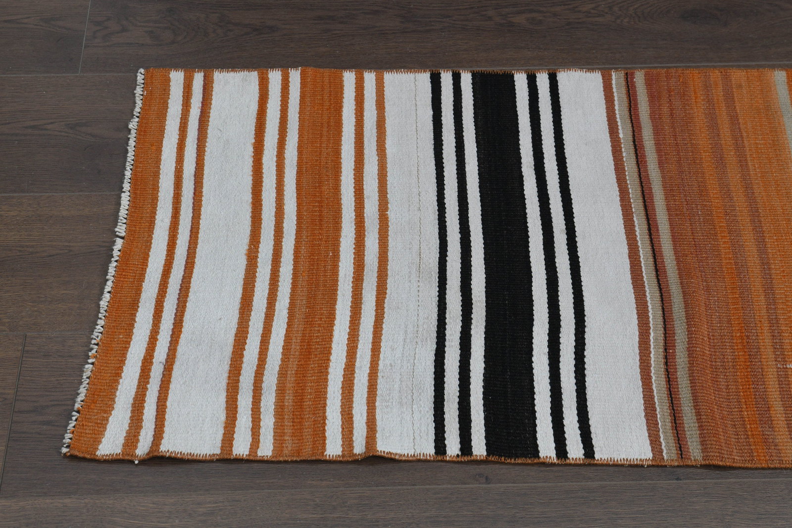 1'8x15'5 ft, ORANGE STRIPED RUNNER - 7