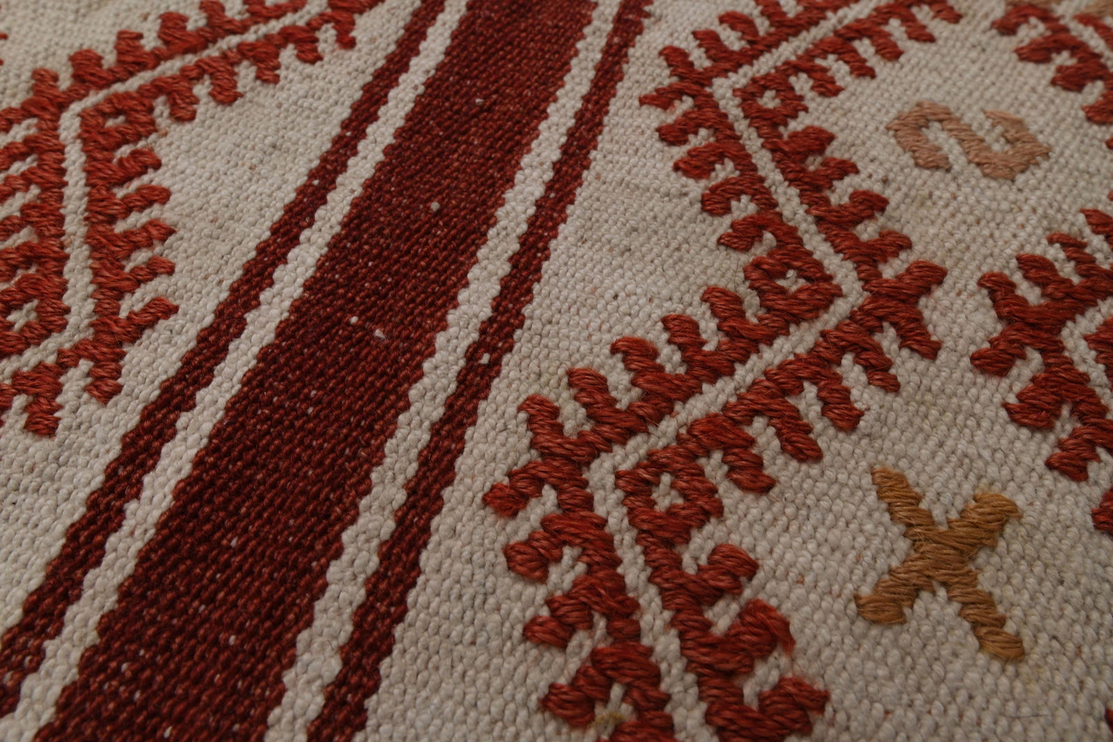 1.3x6.5 ft, IVORY DECOR, Wool Runner - 6
