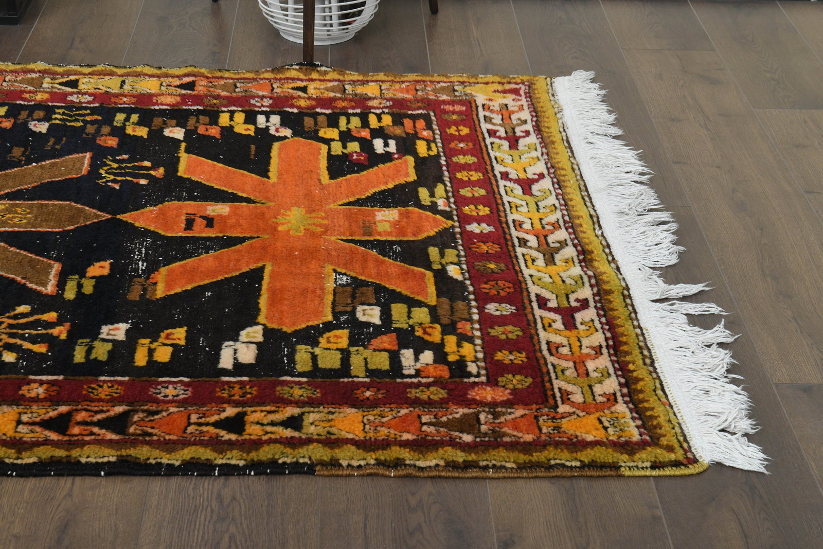 4'2x10'8 ft, COLORFUL KILIM RUNNER - 7