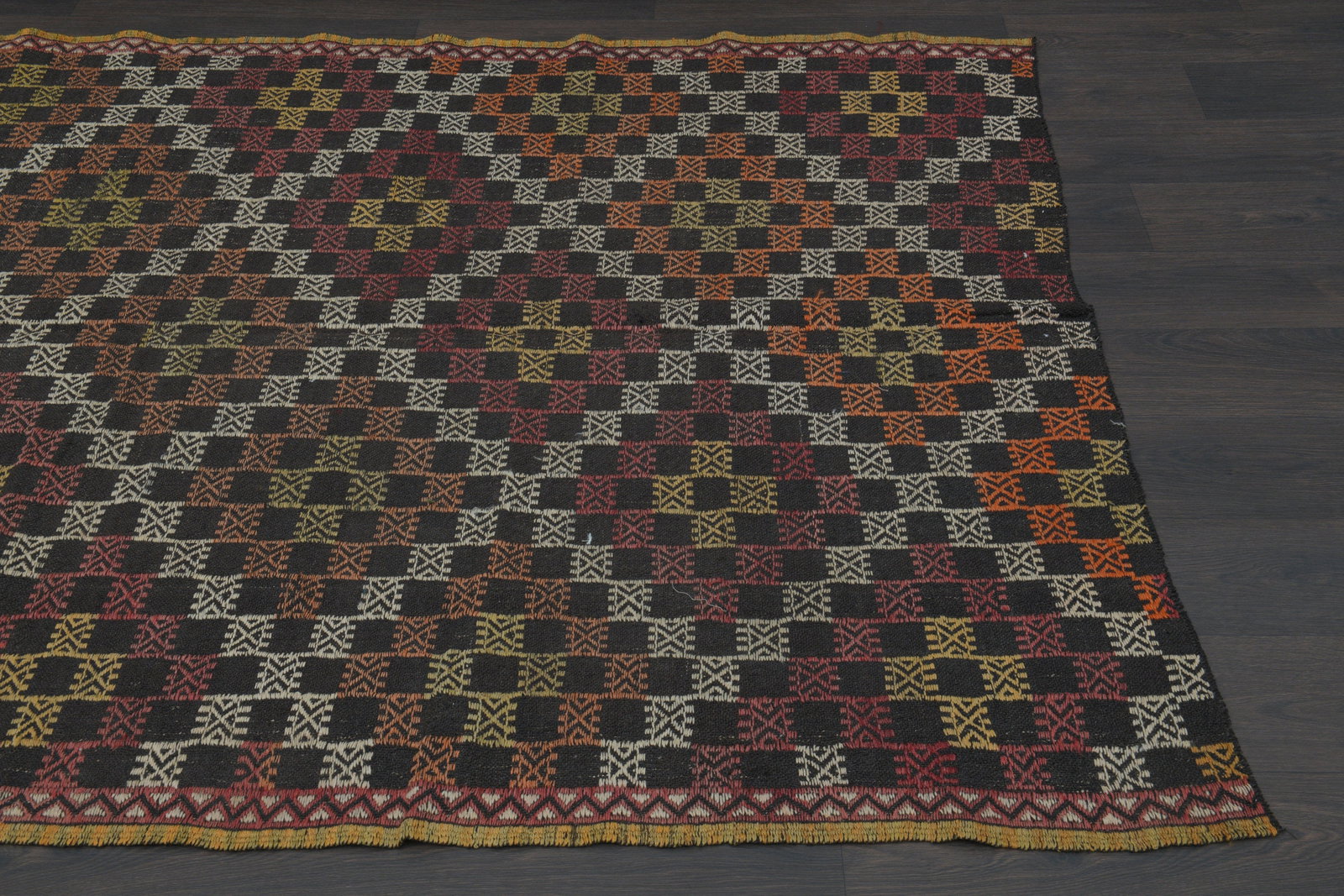 5x8 Kilim Flatweave Turkish Rug - 10