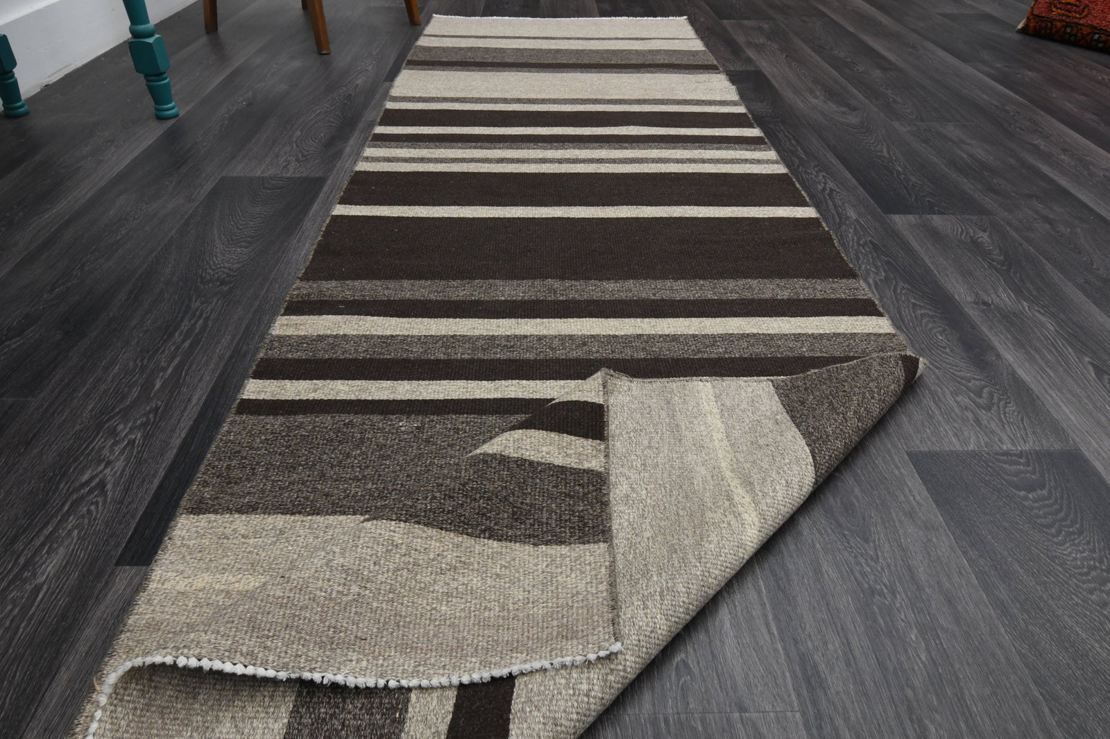 2.7x9 ft, TURKISH KILIM Runner - 9