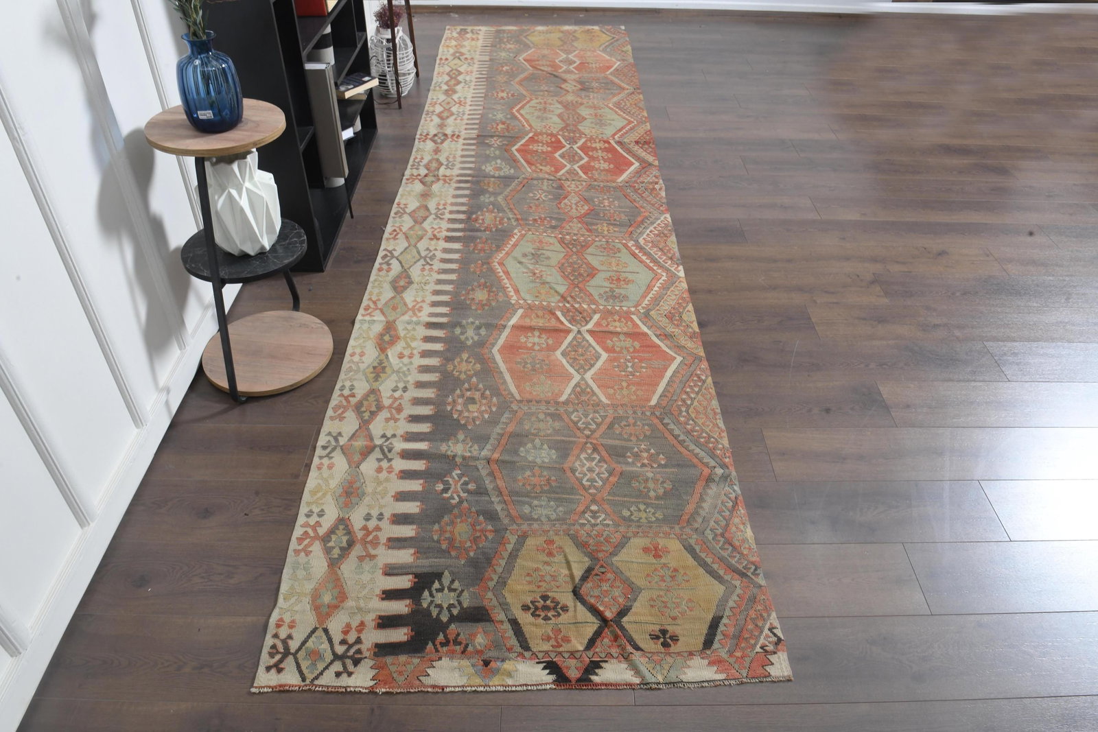 3'6x14'5 ft, BROWN TURKISH RUNNER, Runner - 2