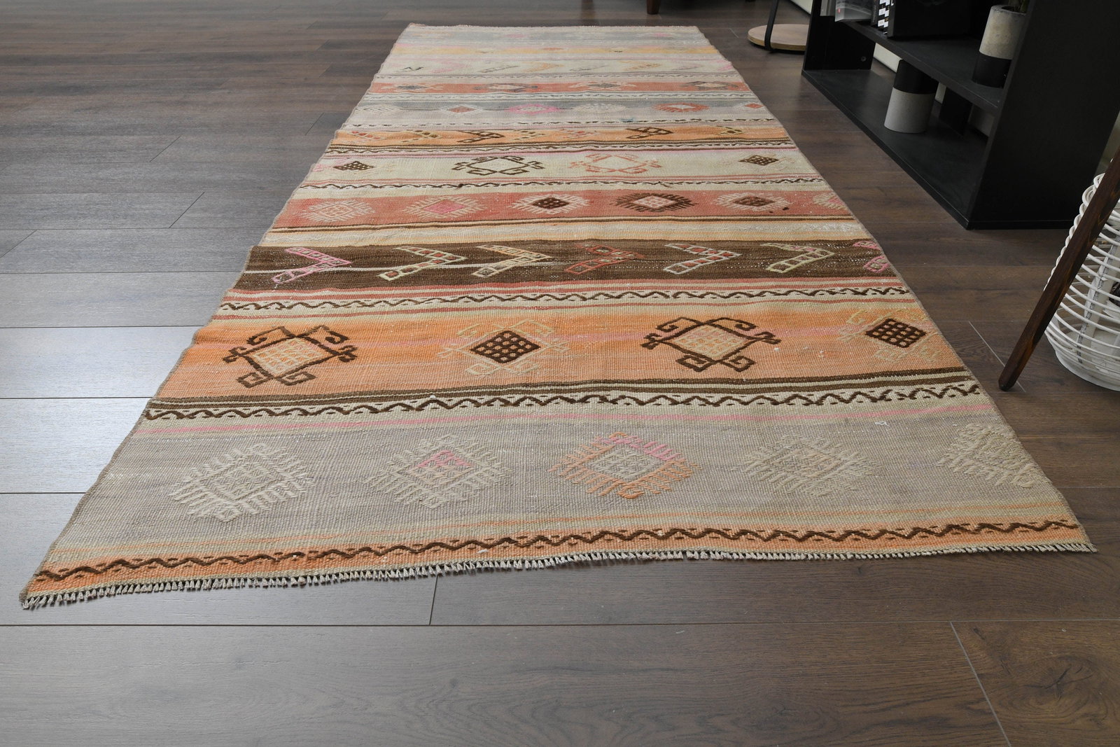 3'8x9'3 ft, ORANGE PINK BROWN - 4