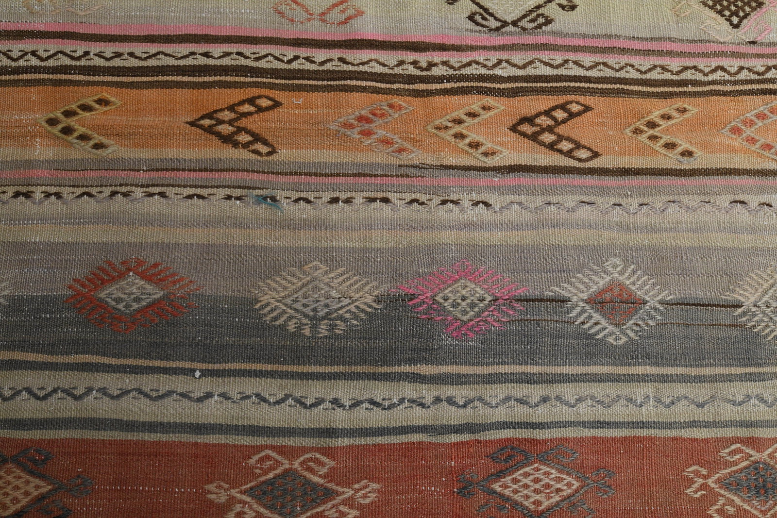 3'8x9'3 ft, ORANGE PINK BROWN - 5