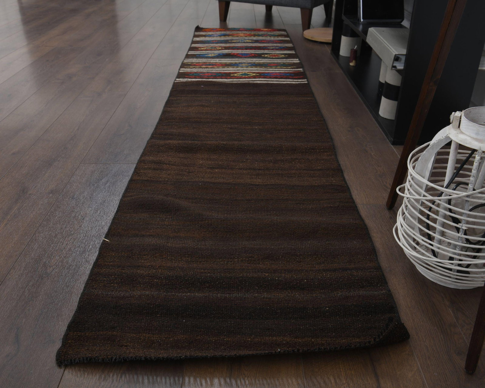 2x9 Ft, TRIBAL KILIM RUNNER, Handwoven - 7