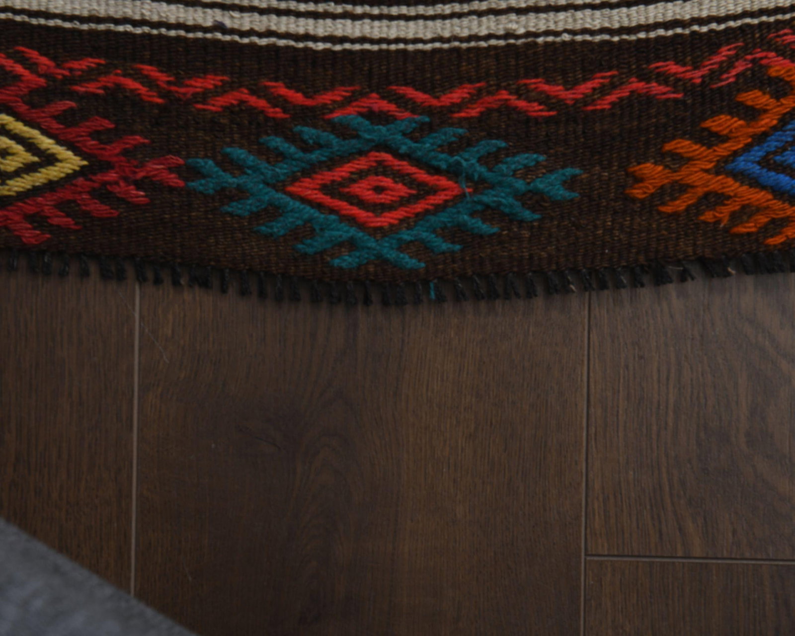 2x9 Ft, TRIBAL KILIM RUNNER, Handwoven - 8