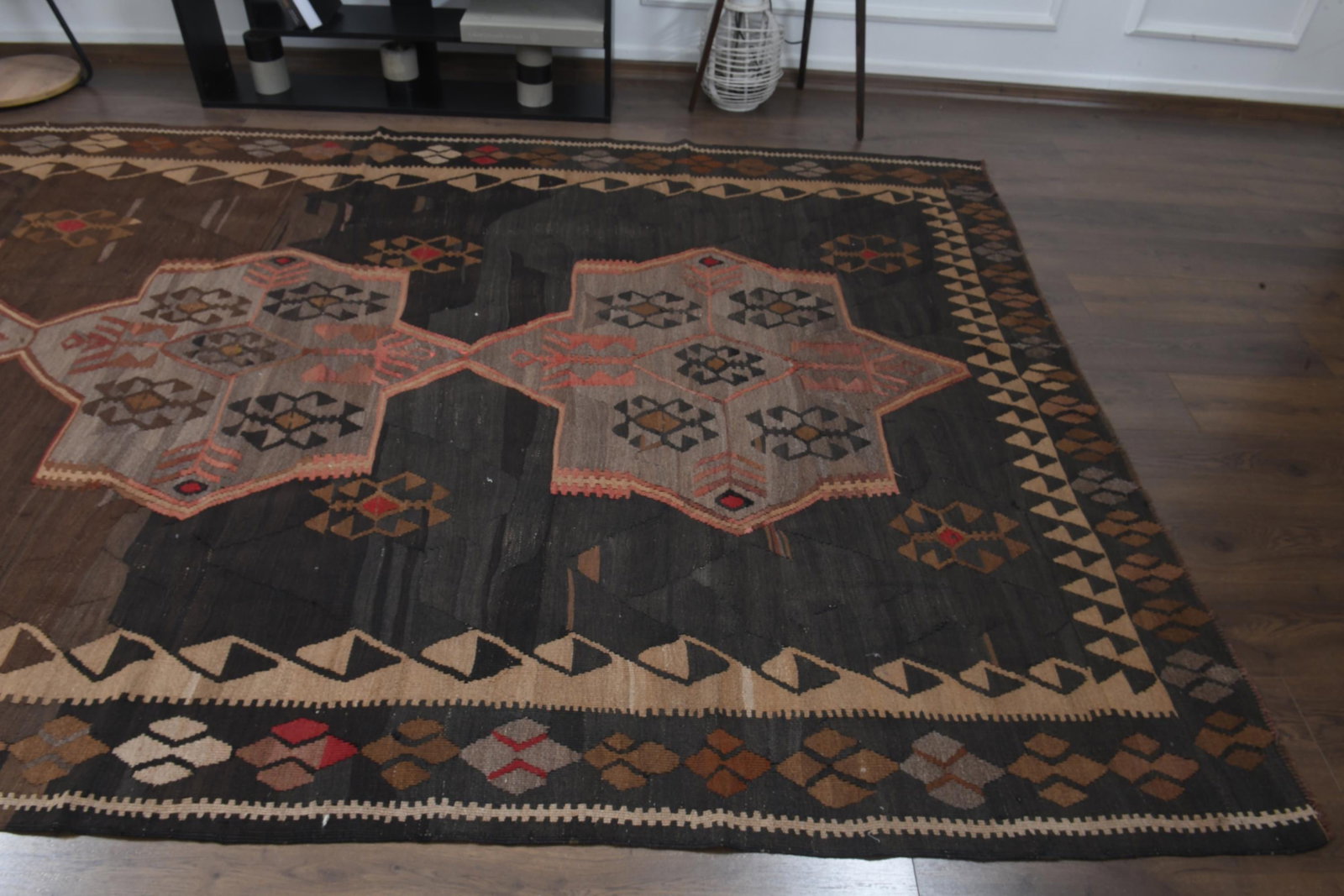 6'6x11 ft, SPECIAL KILIM RUG, Vintage - 4