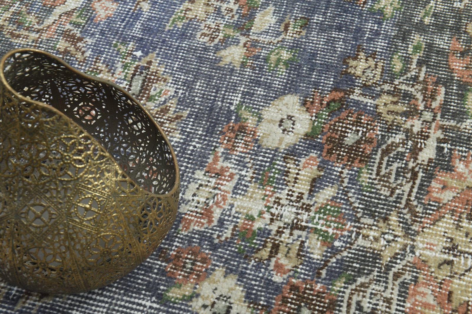 7x9'7 ft, FADED DECOR, VINTAGE Turkish Rug - 8