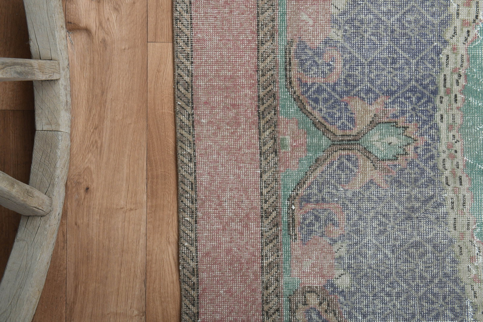 6'4x10'6 ft, HANDWOVEN VINTAGE RUG - 5