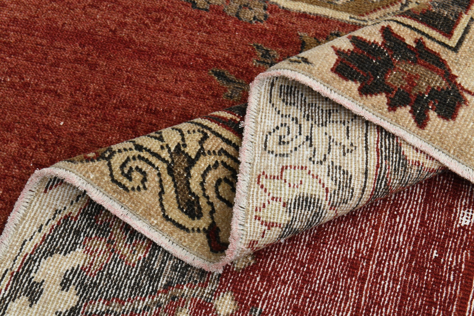 6.6x9.8 Turkish Rug, Red Beige - 9
