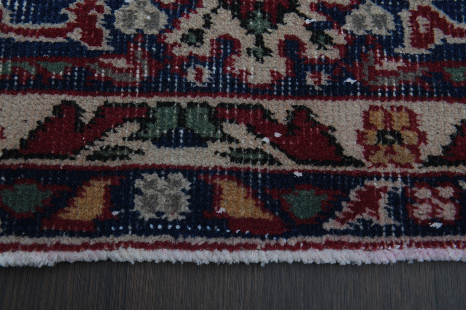 7x10 Vintage Turkish Rug: Title: 7x10 Vintage Turkish Rug Description: This Turkish one-of-a-kind Vintage Turkish Rug is hand-knotted and handwoven by the most skilled artisans who use pure wool, in muted, natural tones, and