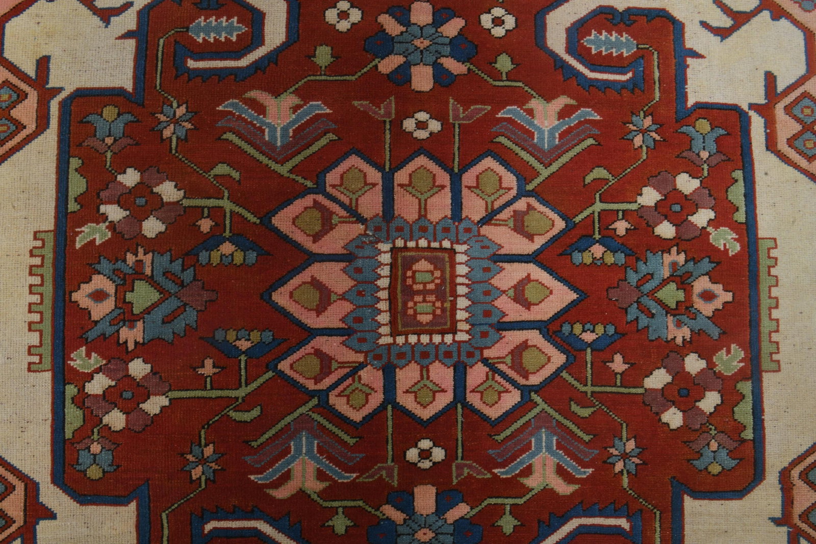 7.6x10.1 ft, SPECIAL MILAS RUG, Vintage Handmade Wool - 2