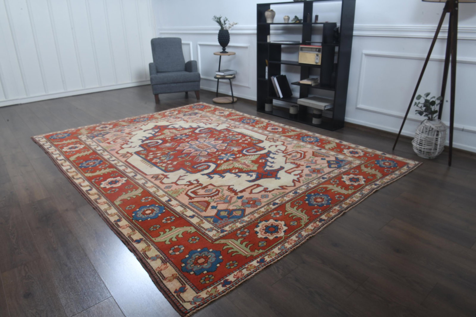 7.6x10.1 ft, SPECIAL MILAS RUG, Vintage Handmade Wool - 5
