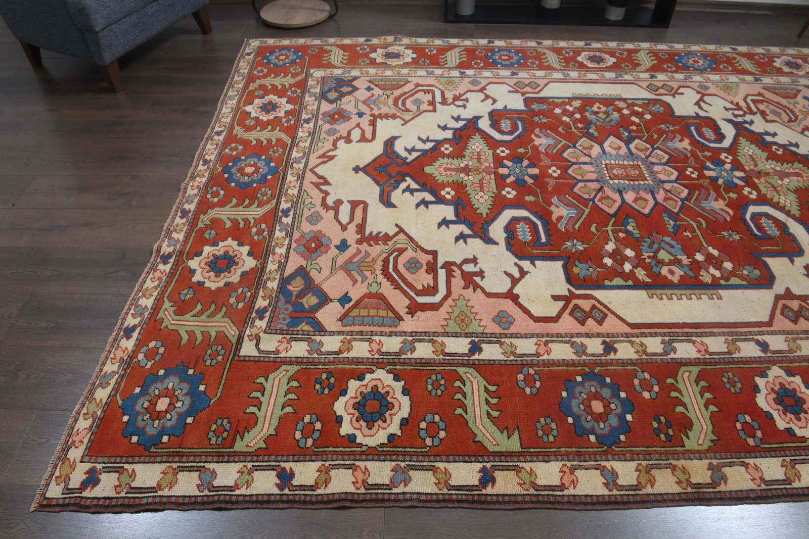 7.6x10.1 ft, SPECIAL MILAS RUG, Vintage Handmade Wool - 8