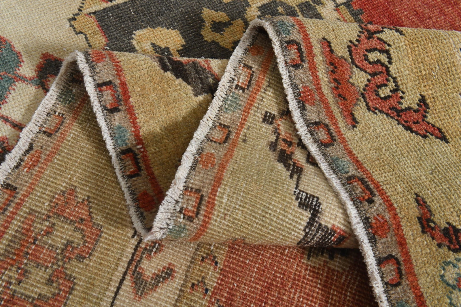 6.9x10.4 ft, FADED DISTRESSED RUG, Shabby Chic - 3