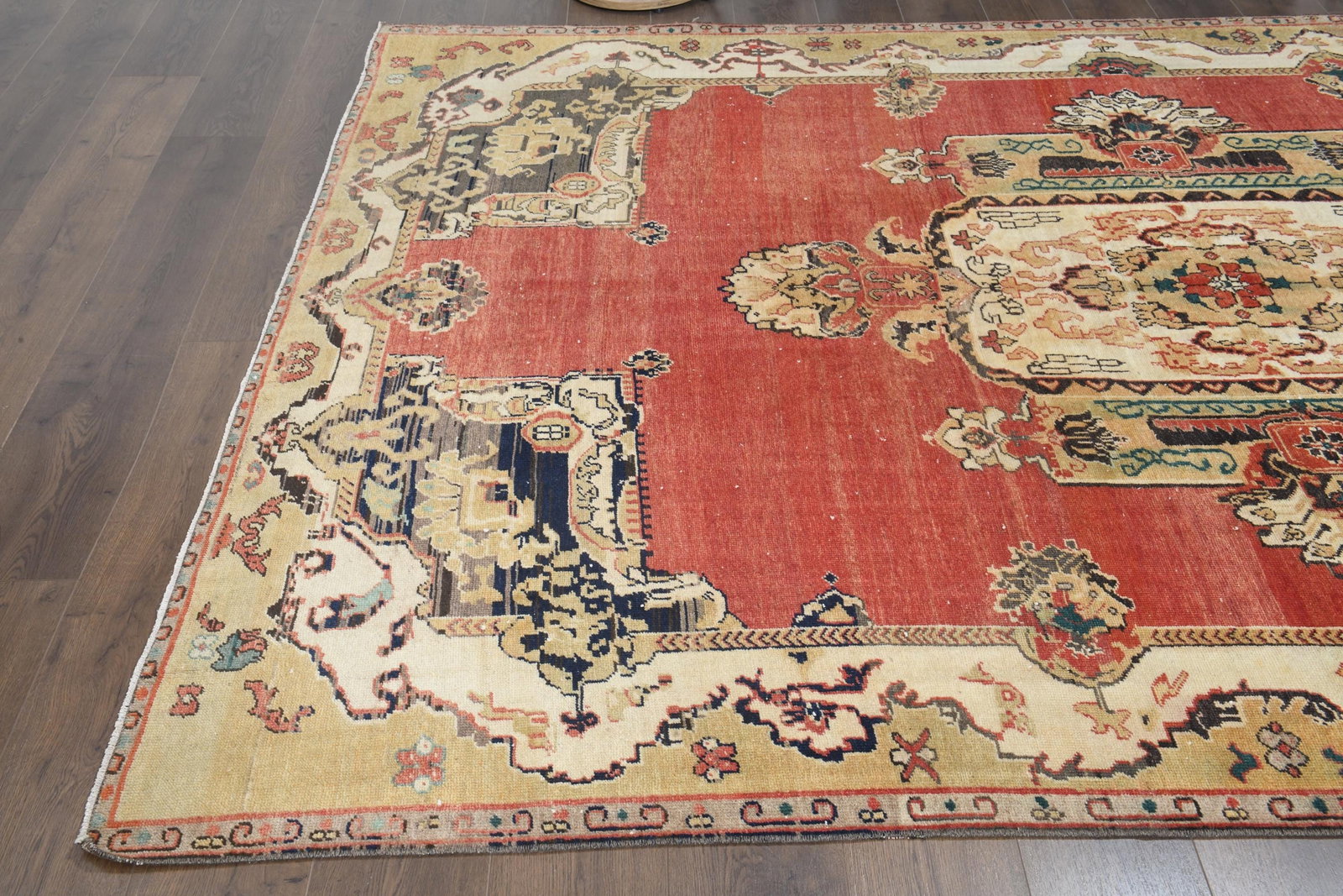 6.9x10.4 ft, FADED DISTRESSED RUG, Shabby Chic - 7