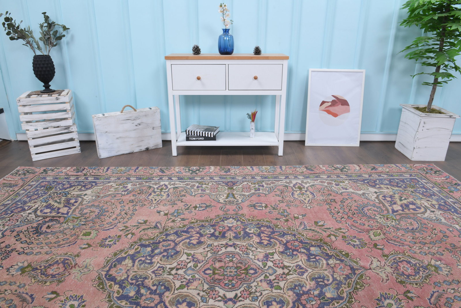 8'2x11'6 ft, PINK LUxURY RUG - 3