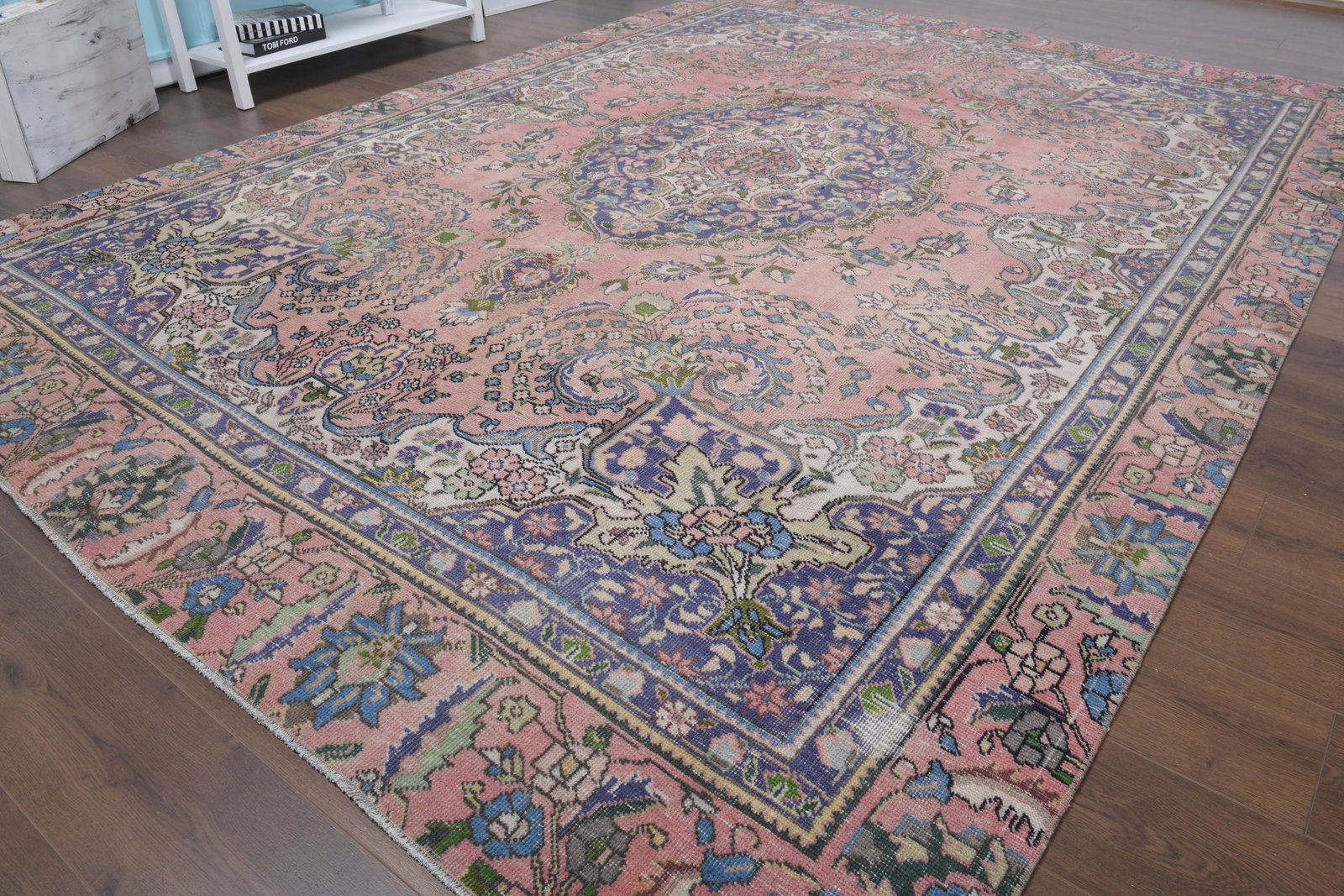 8'2x11'6 ft, PINK LUxURY RUG - 4