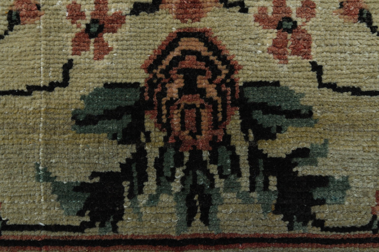 7'8x11'9 ft, ORANGE BEIGE RUG - 2