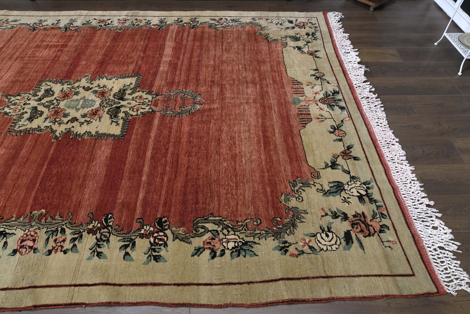 7'8x11'9 ft, ORANGE BEIGE RUG - 8
