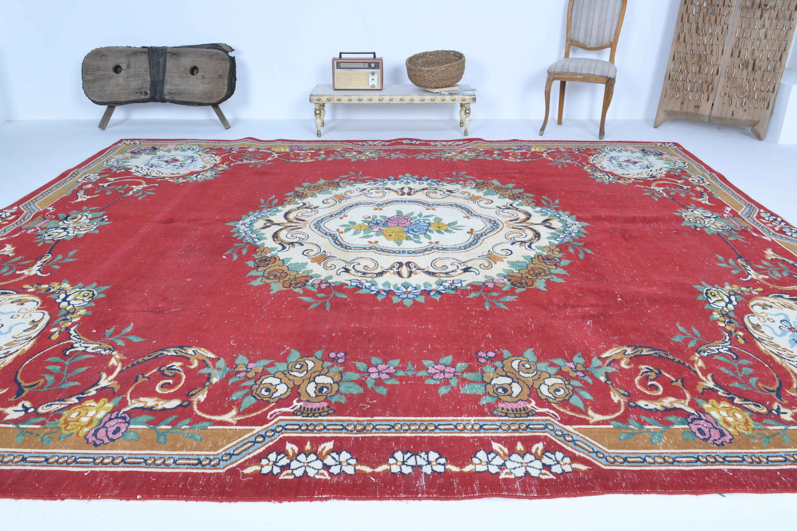 9.7x11.8 ft, VINTAGE Rug, TURKISH - 4