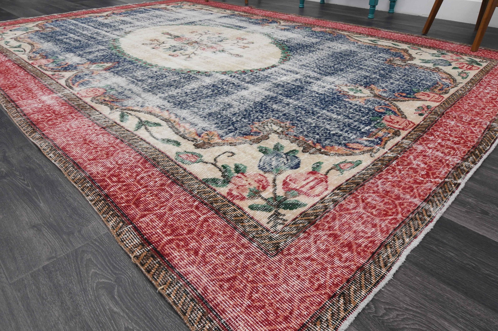 7.5x10.8 ft, VINTAGE RUG, TURKISH - 4