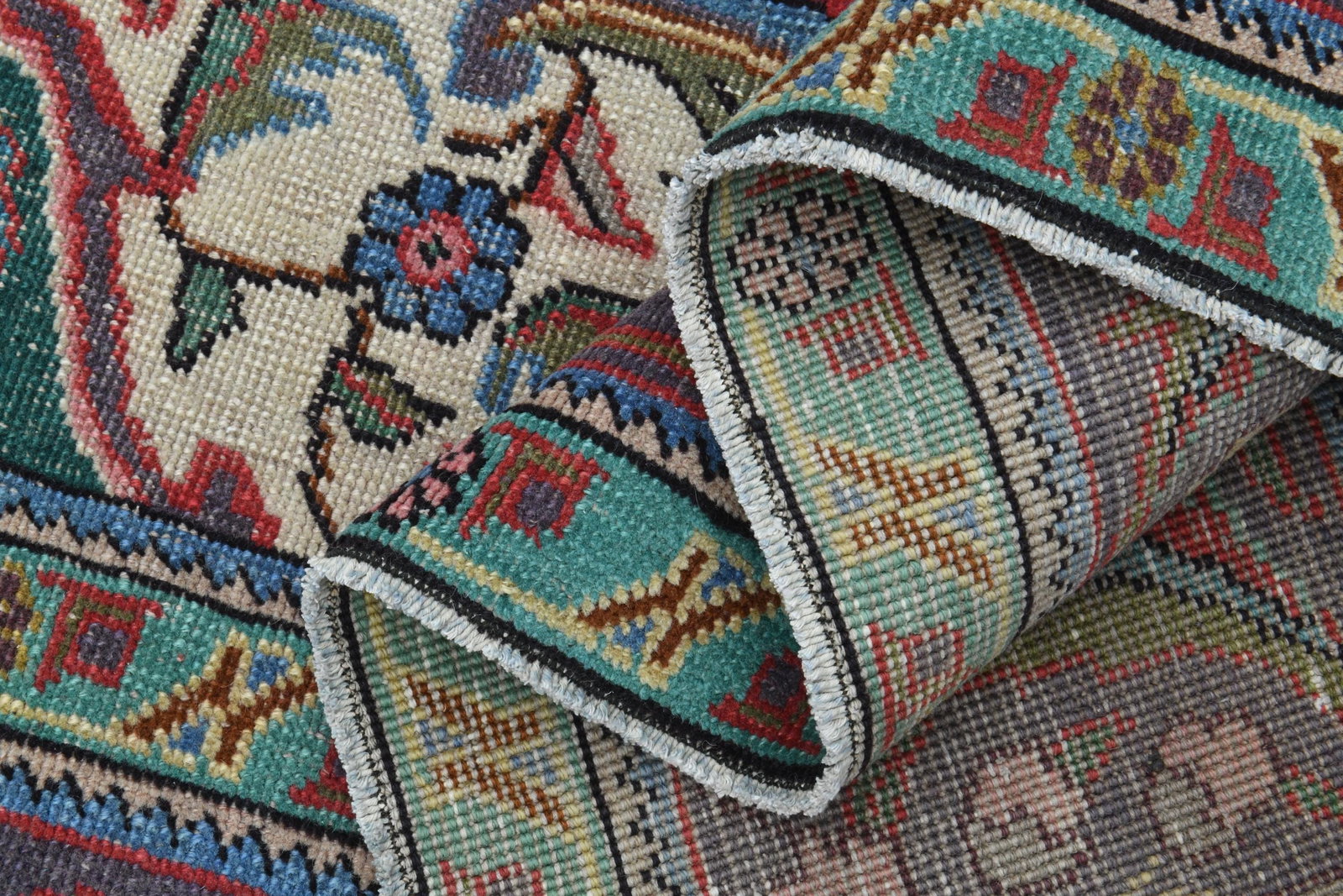 9.5x12.7 ft, Persian Rug, Pink Modern Rug - 3