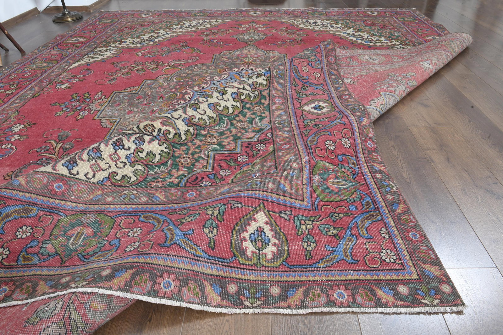 9'2x12'8 ft, VINTAGE TURKISH RUG - 3