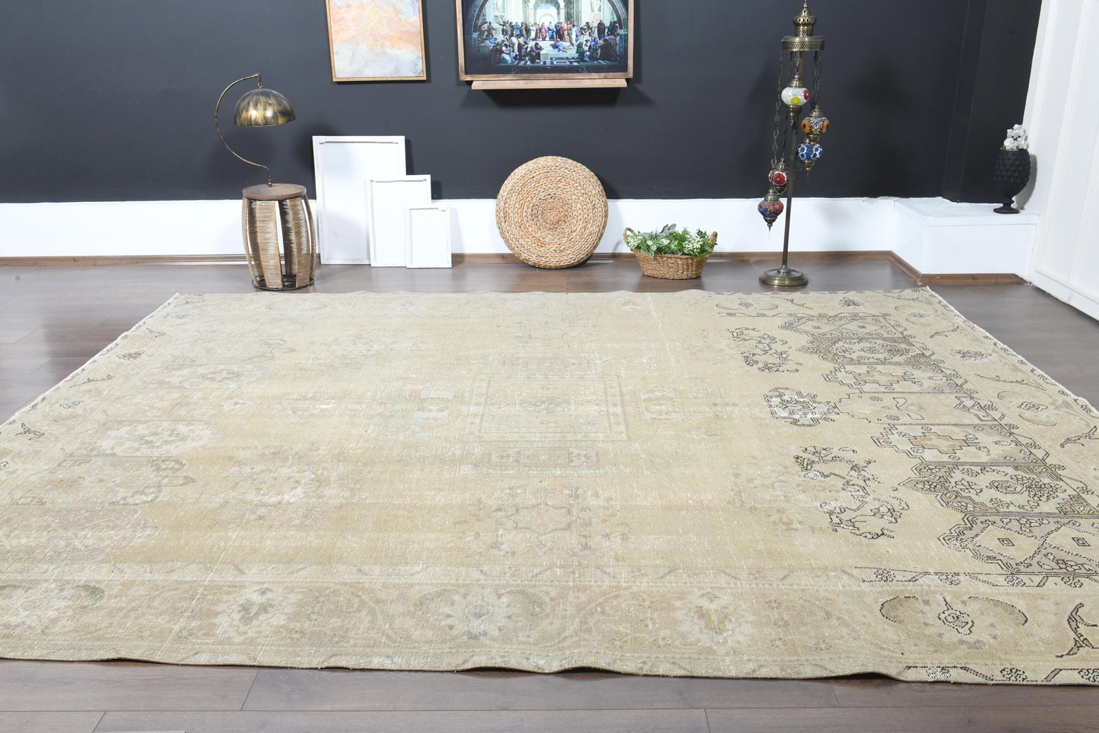 9'4x12'3 ft, OVERSIZED PERSIAN RUG - 9