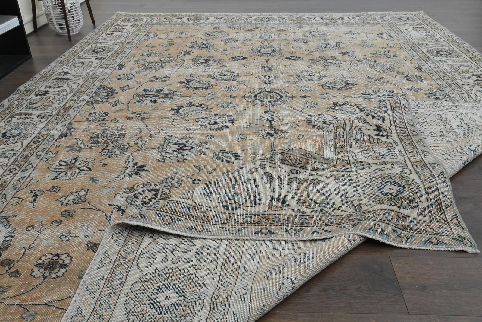 8'3x11'6 ft, OVERSIZED NEUTRAL RUG - 4