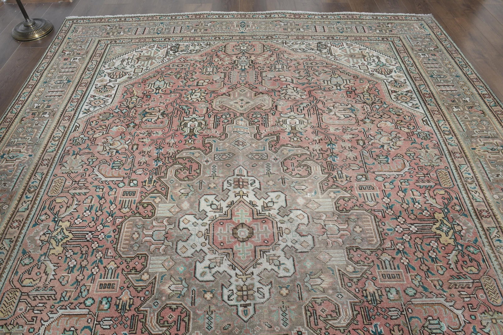 7'9x11 ft, OVERSIZED PERSIAN RUG, Orange Rug, 8x11 Large Area (1 of 9)