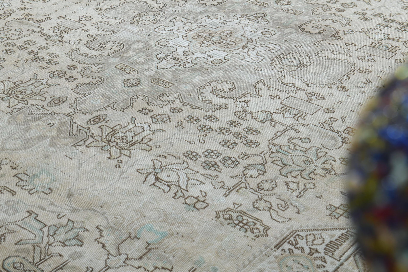 8'2x10'2 ft, FADED PERSIAN RUG - 8